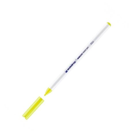 Μαρκαδόρος Edding 4600 Ανεξίτηλος Για Υφασμα T-Shirt 1mm Κίτρινο Φωσφοριζέ