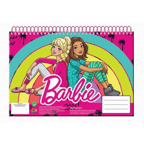 Μπλόκ Ζωγραφικής Gim Α4 30φ Barbie 349-60413