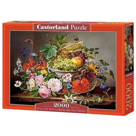 Παζλ Castorland 2000τεμ. Still Life With Flowers and Fruit Basket 92x68 C-200658-2