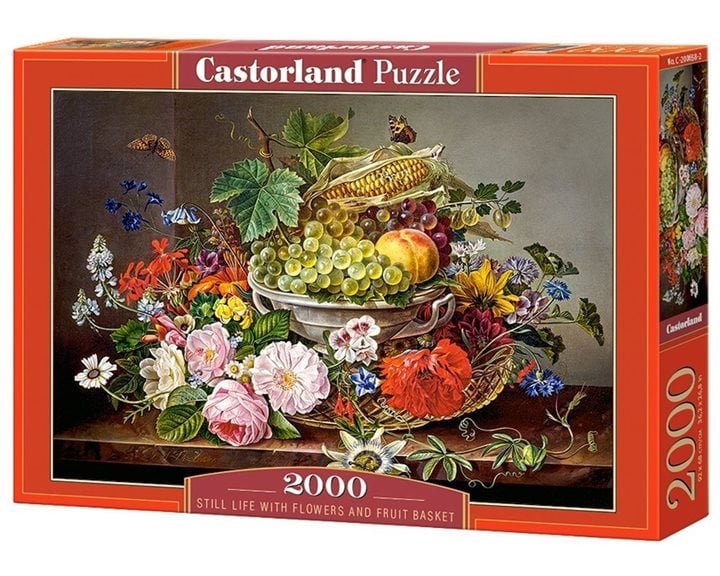 Παζλ Castorland 2000τεμ. Still Life With Flowers and Fruit Basket 92x68 C-200658-2