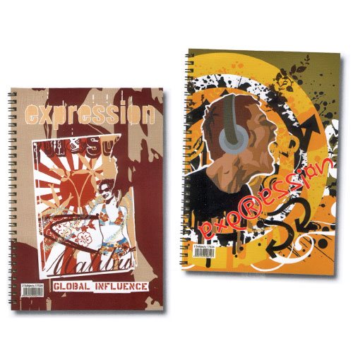 Τετράδιο Σπιράλ 17x25 Expression 4 Θεμάτων
