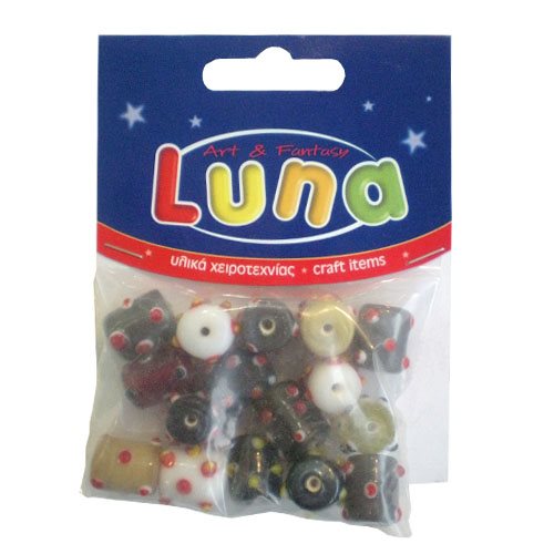 Χάντρες Χειροτεχνίας Luna Κυλινδρικές Πουά