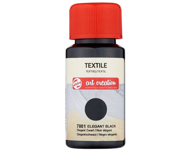 ΧΡΩΜΑ ART CREATION TEXTILE 50ml 7001 Elegant Black