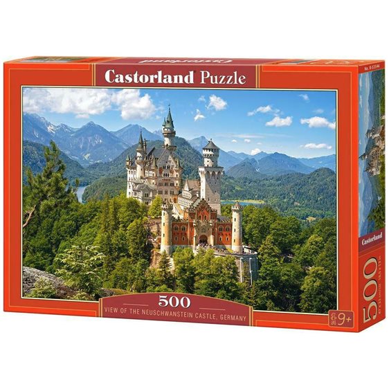 Παζλ Castorland 500 τμχ. View of the Neuschwanstein Castle,Germany 47x33cm B-53544
