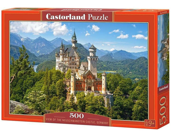 Παζλ Castorland 500 τμχ. View of the Neuschwanstein Castle,Germany 47x33cm B-53544