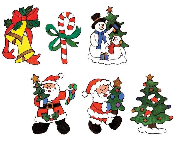 Αυτοκολλητα X-mas Για Τζαμι BN0346  28cm χ29cm