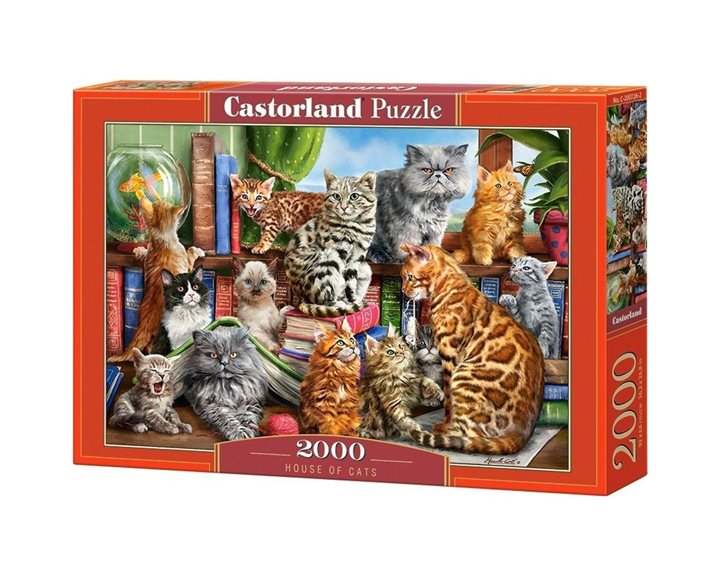 Παζλ Castorland 2000τεμ. House of Cats C-200726-2