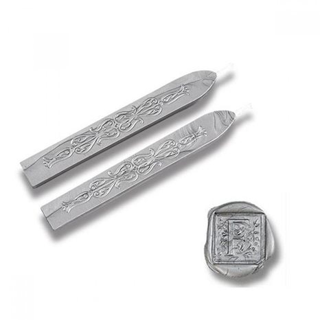 Βουλοκέρι 10cm Με Φυτίλι Antique Silver
