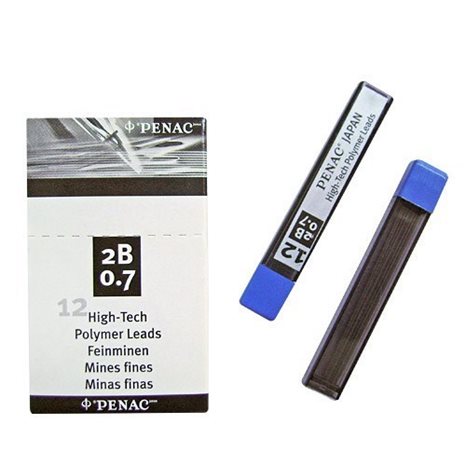 Ανταλλακτικές Μύτες Penac 0.7mm 2B 12pcs