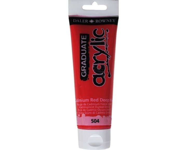 Ακρυλικό Χρώμα Graduate 120ml 504 Cadmium Red Deep Hue 123120504