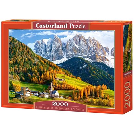 Παζλ Castorland 2000τεμ. Church of St. Magdalena,Dolomites 92x68 C-200610-2