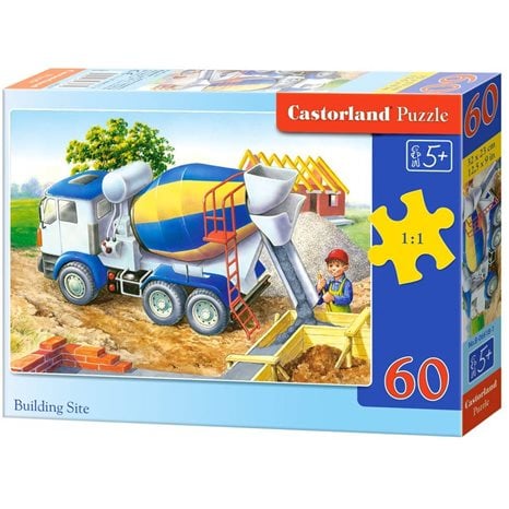 Παζλ Castorland 60 Τμχ. Building Site 32x23cm B-06618-1
