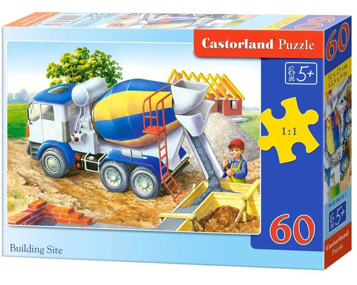 Παζλ Castorland 60 Τμχ. Building Site 32x23cm B-06618-1