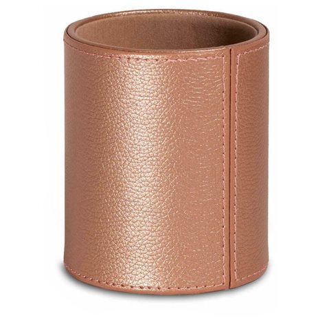 Μολυβοθήκη Στρογγυλή Osco Δερματίνη Blush 4356