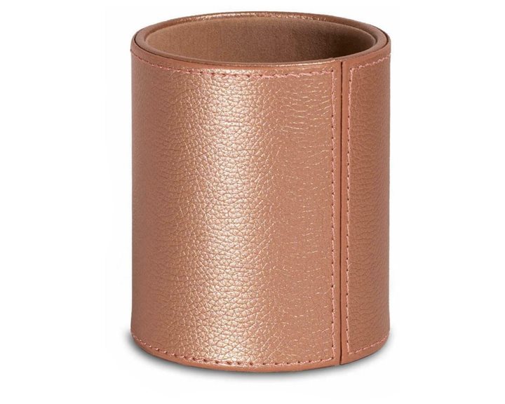 Μολυβοθήκη Στρογγυλή Osco Δερματίνη Blush 4356