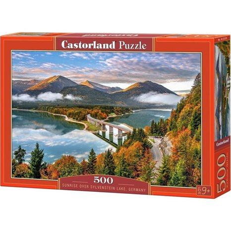 Παζλ Castorland 500 τμχ Sunrise Over Sylvenstein Lake Germany 47x33 B-53353