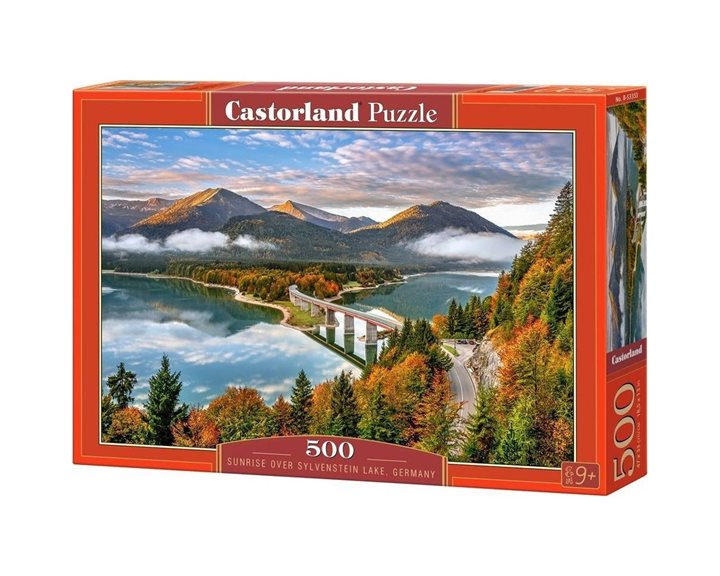 Παζλ Castorland 500 τμχ Sunrise Over Sylvenstein Lake Germany 47x33 B-53353