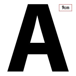 Γράμματα Αυτοκόλλητα I-Sima 9cm 54τεμ. Μαύρα Αγγλικά 3529