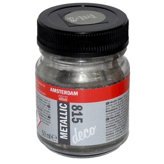 Χρώμα Amsterdam Decorafin Metallic 50ML 815 Pewter