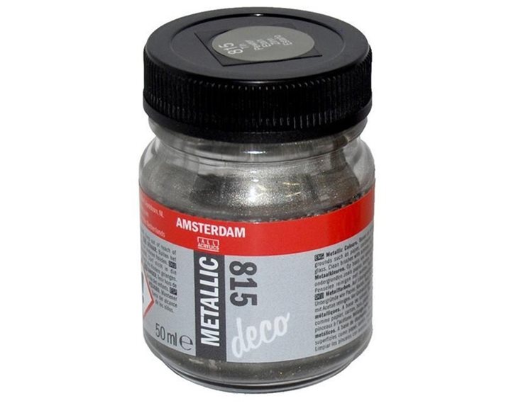 Χρώμα Amsterdam Decorafin Metallic 50ML 815 Pewter