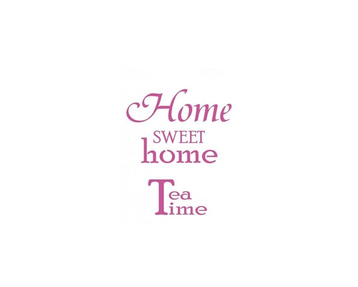 Craftistico Stencil A4 21X29,7 cm Home Sweet Home