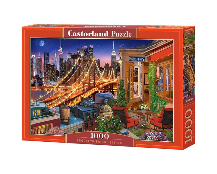 Παζλ Castorland 1000 τμχ. Brooklyn Bridge Lights 68x47 C-104598-2