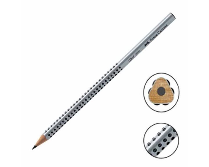 Μολύβι Faber-Castell Τριγωνικό Grip 2001 Μαύρο 2 1/2 HB