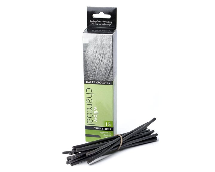 Κάρβουνο Daler Rowney Willow Charcoal Thin 15sticks