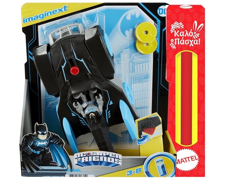 ΛΑΜΠΑΔΑ MATTEL IMAGINEXT DC SUPER FRIENDS - BAT-TECH BATMOBILE (GWT24)