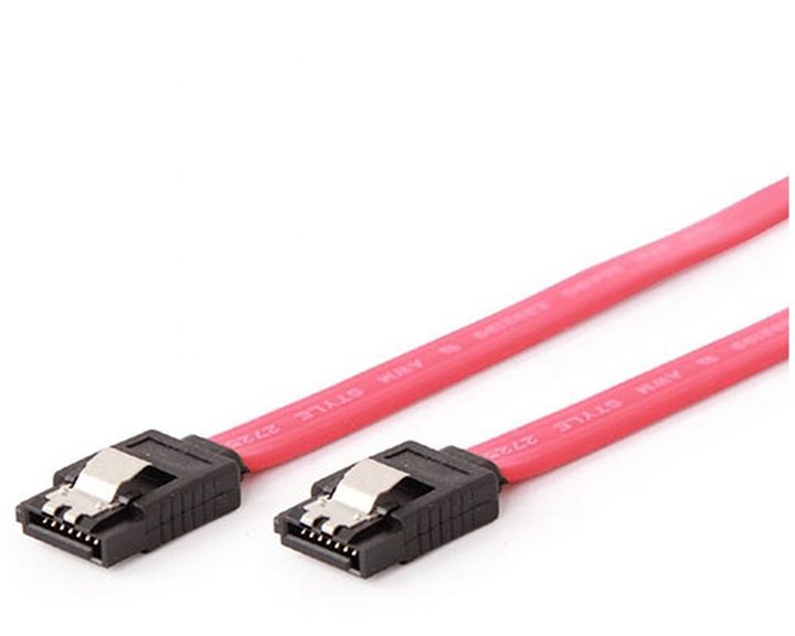CABLEXPERT SERIAL ATA III 30CM DATA CABLE METAL CLIPS