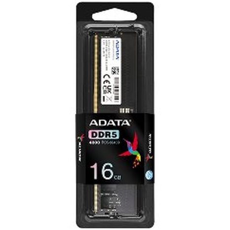 Adata Ram Dimm 16GB Ad5U480016G-S, Ddr5, 4800MHz, Cl40, Single Tray, Ltw. Ad5U480016G-S