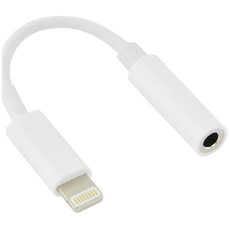 LAMTECH LIGHTNING ADAPTER CABLE AUDIO JACK 3,5MM WHITE