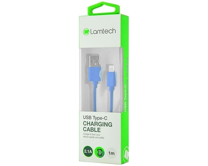 Lamtech Datacable Type C 1m Blue