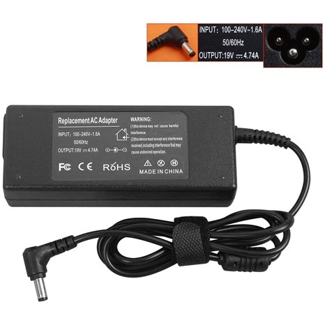 LAMTECH NOTEBOOK ADAPTER 90W LENOVO 19V4,74A 5,5x2,5mm