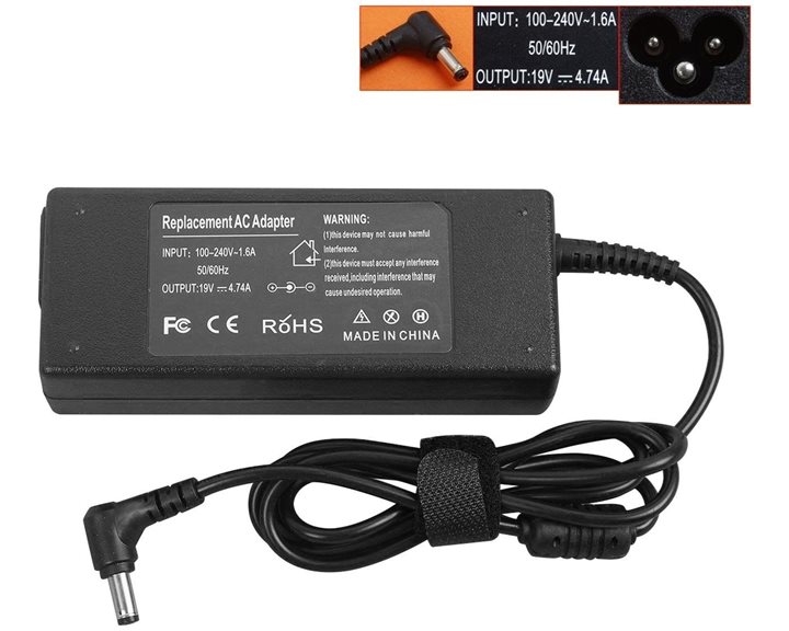 LAMTECH NOTEBOOK ADAPTER 90W LENOVO 19V4,74A 5,5x2,5mm
