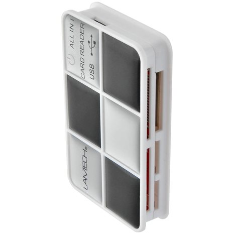 LAMTECH MULTI CARD READER BLACK SILVER