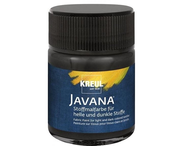 Kreul 50ml Javana Σκουρόχρωμο Ύφασμα Black