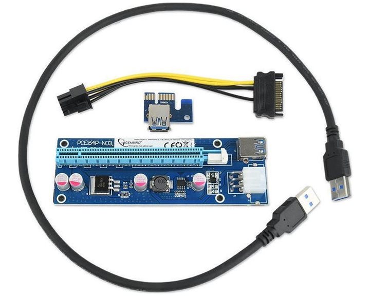 GEMBIRD PCI-EXPRESS RISER ADD ON CARD 6PIN POWER CONNECTOR