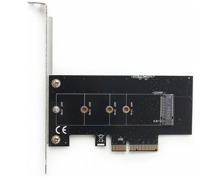 GEMBIRD M.2 SSD ADAPTER PCI-EXPRESS ADD-ON CARD WITH EXTRA LOW-PROFILE BRACKET