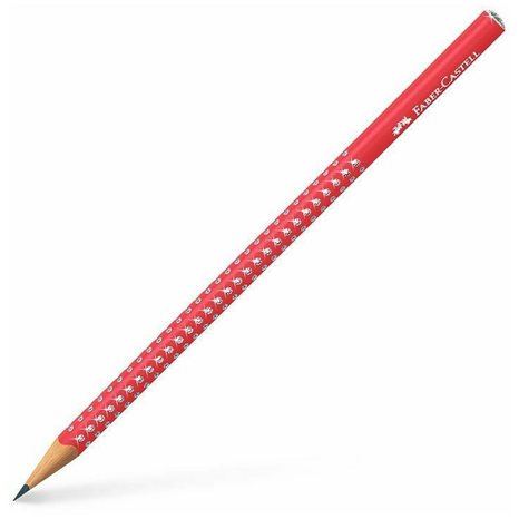 Μολύβι Τριγωνικό Faber Castell Sparkle Κόκκινο