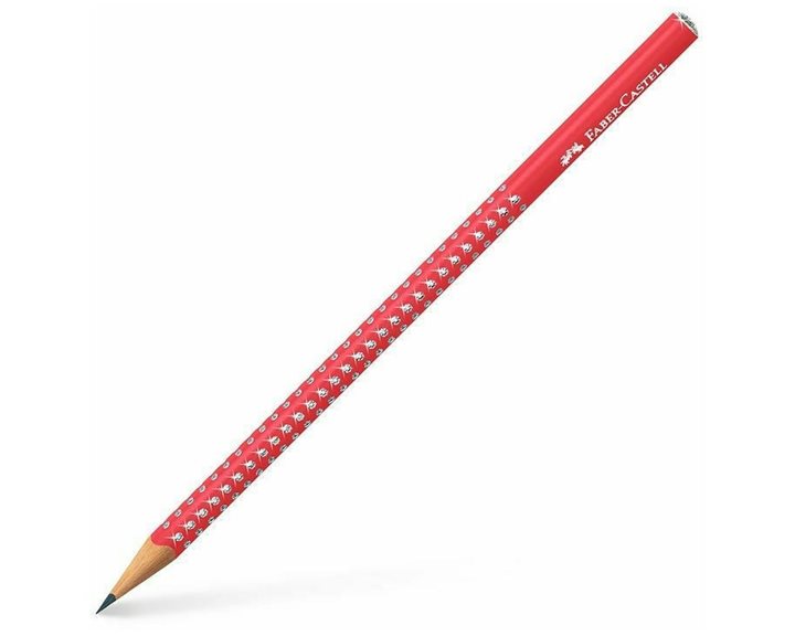 Μολύβι Τριγωνικό Faber Castell Sparkle Κόκκινο