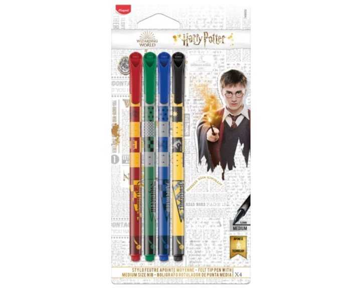 Μαρκαδόροι Graph Peps Medium 4τμχ. Maped Harry Potter