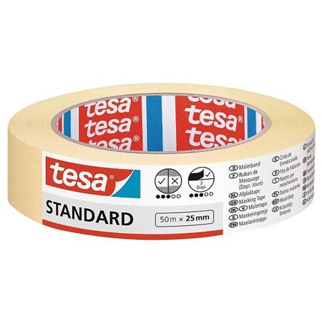 Ταινία Μασκαρίσματος Tesa Standard Μπεζ 25mmX50m