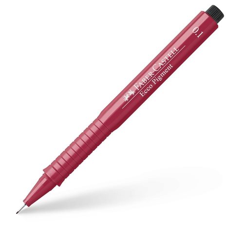 Μαρκαδόρος Faber-Castell 0.1mm Ecco Pigment 166121 Red