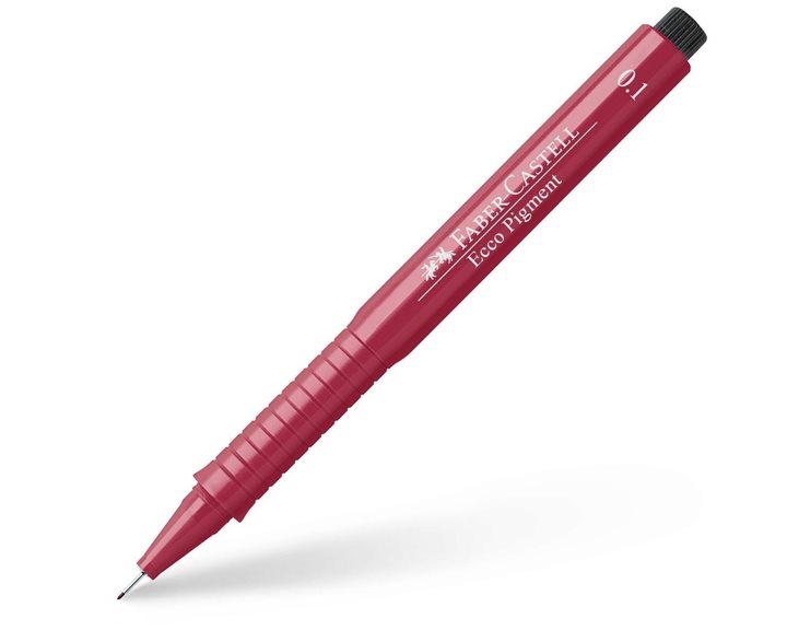 Μαρκαδόρος Faber-Castell 0.1mm Ecco Pigment 166121 Red