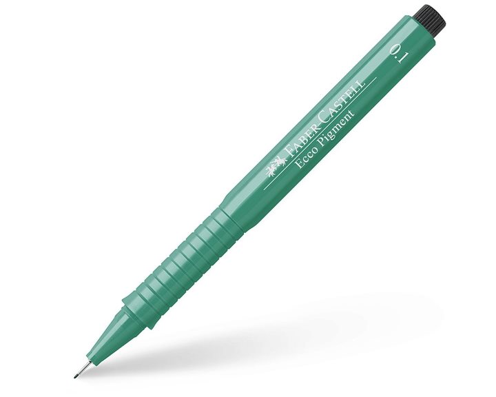 Μαρκαδόρος Faber-Castell 0.1mm Ecco Pigment Green 166163