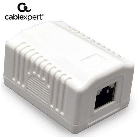 CABLEXPERT CAT5E FTP SINGLE PORT SURFACE MOUNT BOX