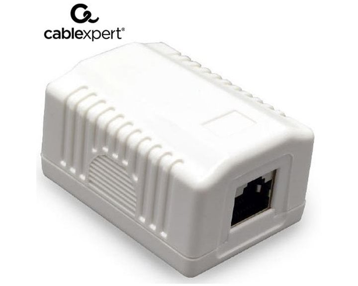 CABLEXPERT CAT5E FTP SINGLE PORT SURFACE MOUNT BOX