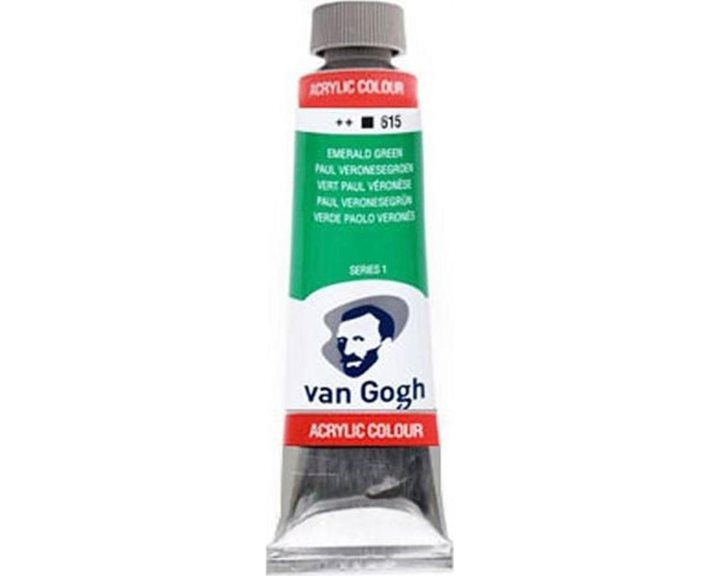 Ακρυλικό Χρώμα Talens Van Gogh 40ml Emerald Green Ν.615