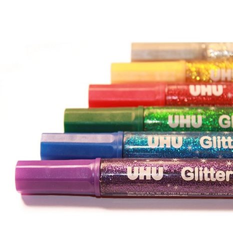 Χρυσοκόλλα Uhu Glitter Glue 15gr